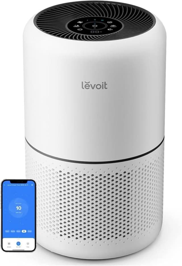دستگاه تصفیه هوای خانگی Levoit هوشمند با Plasma، فیلتر HEPA، حسگر کیفیت هوا و Alexa دستگاه تصفیه هوای خانگی Levoit هوشمند با Plasma، فیلتر HEPA، حسگر کیفیت هوا و Alexa