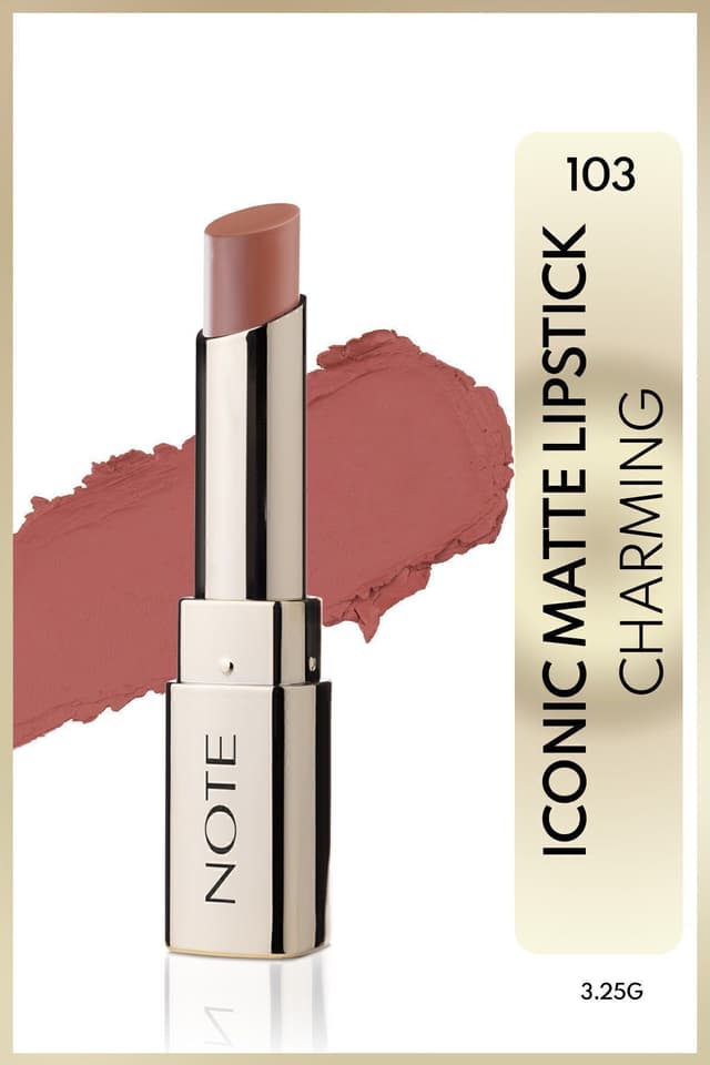رژ لب Note Cosmetics مات ماندگار Iconic Matte مدل 103 Charming نود رژ لب Note Cosmetics مات ماندگار Iconic Matte مدل 103 Charming نود
