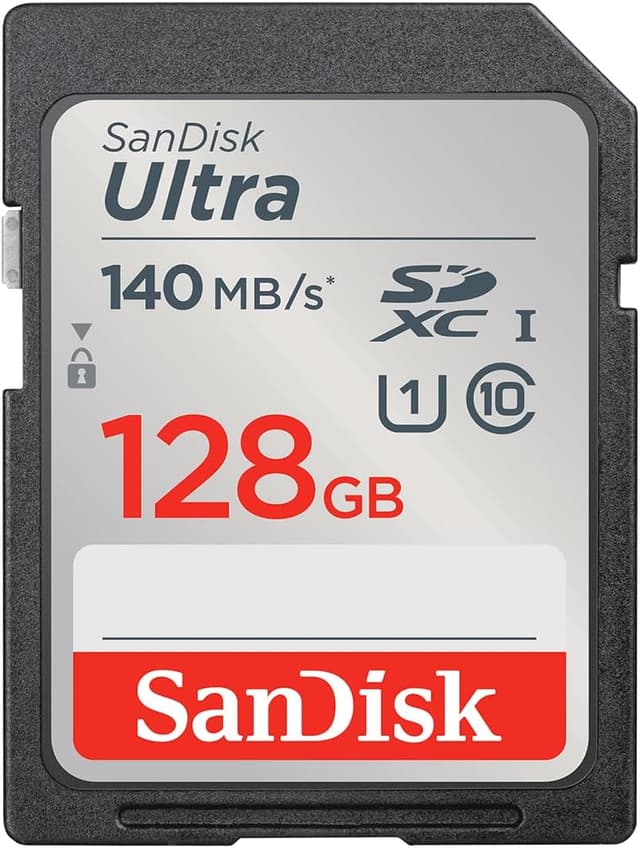 کارت حافظه SD SanDisk Ultra UHS-I 128GB 140MB/s برای دوربین DSLR و بدون آینه کارت حافظه SD SanDisk Ultra UHS-I 128GB 140MB/s برای دوربین DSLR و بدون آینه