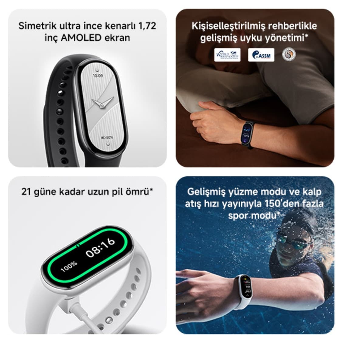 دستبند هوشمند Xiaomi مشکی مدل Smart Band 10 با گارانتی ترکیه دستبند هوشمند Xiaomi مشکی مدل Smart Band 10 با گارانتی ترکیه
