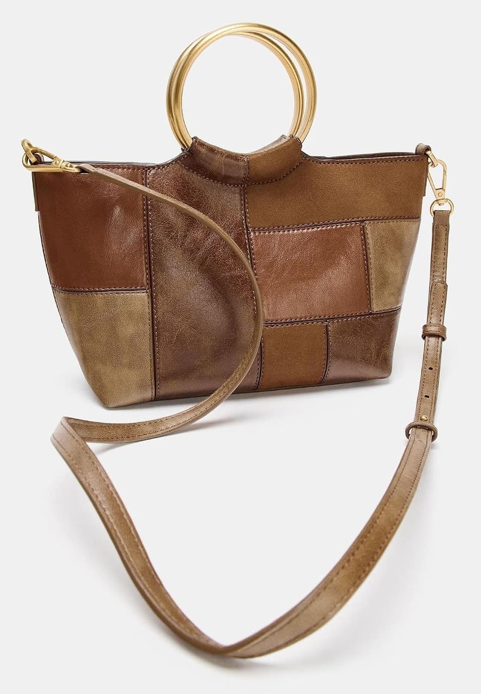 کیف کوچک کیسهای Zara Z1:bags پچورک با دسته سخت چندرنگ کیف کوچک کیسهای Zara Z1:bags پچورک با دسته سخت چندرنگ