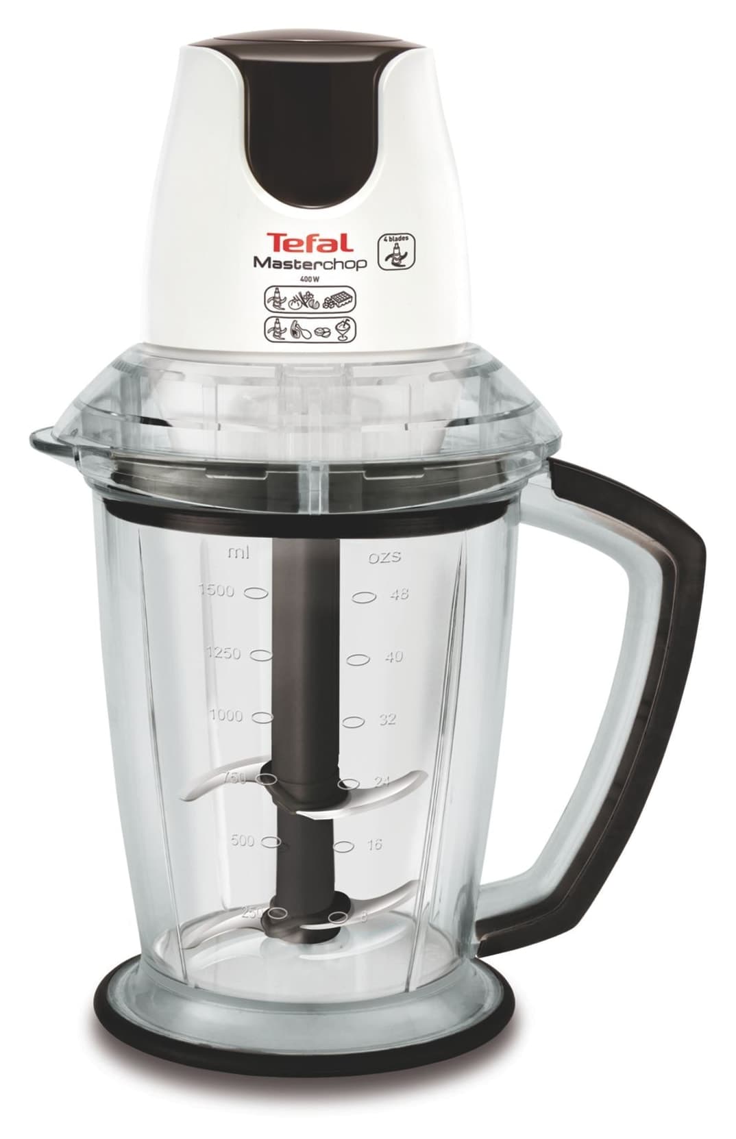 خردکن 4 تیغه TEFAL MasterChop Powelix Maxi با توان 500 Watt سفید مدل 1500637071 خردکن 4 تیغه TEFAL MasterChop Powelix Maxi با توان 500 Watt سفید مدل 1500637071