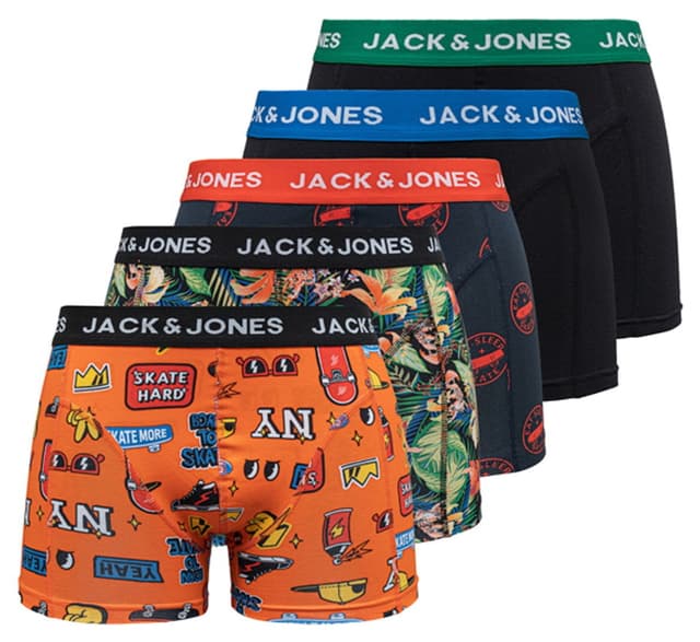 باکسر مردانه Jack & Jones بسته 5 عددی Elements باکسر مردانه Jack & Jones بسته 5 عددی Elements