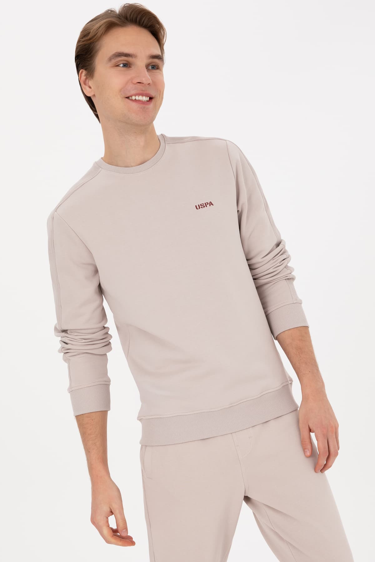 سوئیشرت مردانه U.S. Polo Assn. فیت معمولی یقه گرد سنگی مدل 50315598-VR049 سوئیشرت مردانه U.S. Polo Assn. فیت معمولی یقه گرد سنگی مدل 50315598-VR049