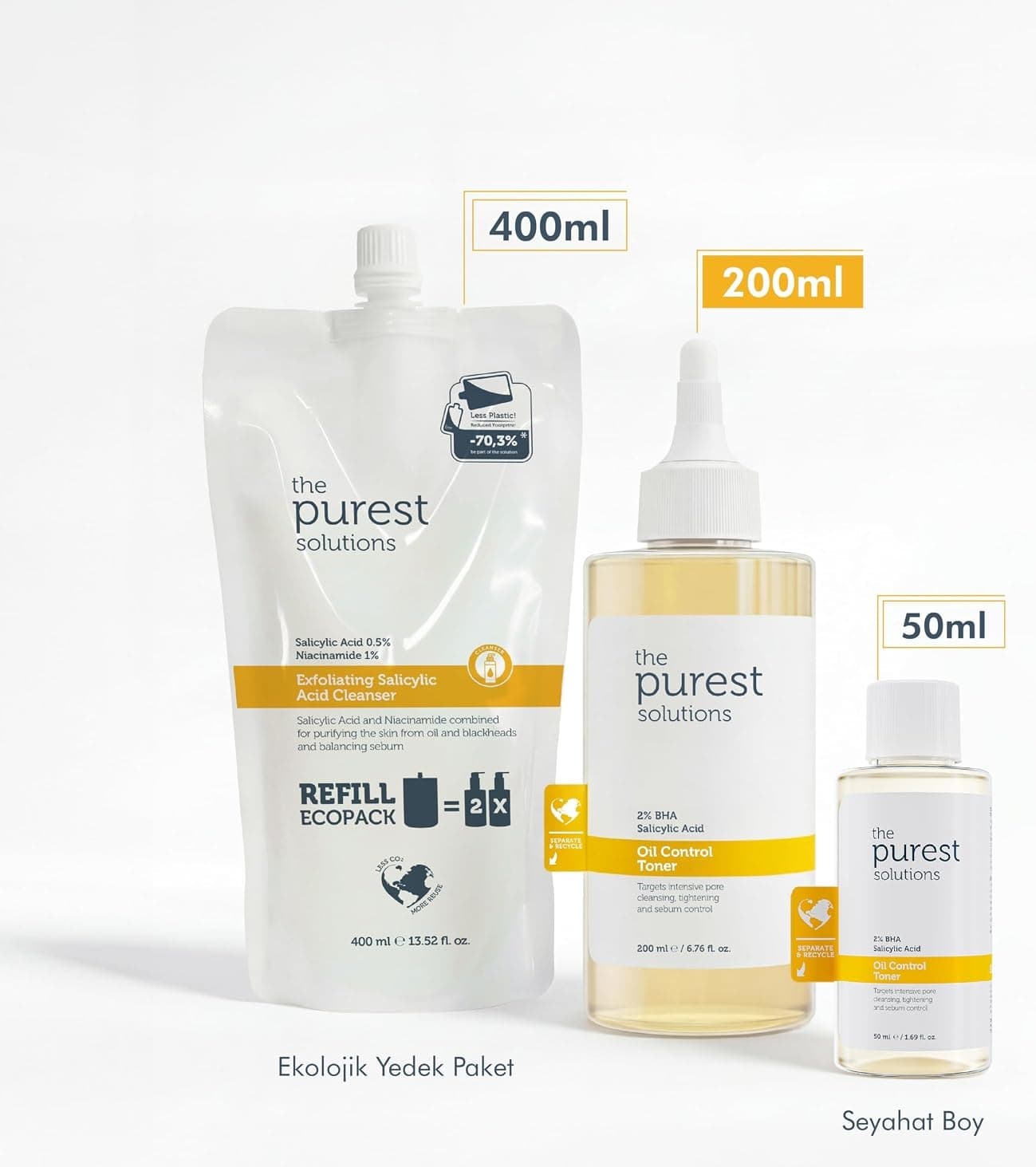 تونر صورت The Purest Solutions سالیسیلیک اسید پوست چرب و مختلط 200 ml تونر صورت The Purest Solutions سالیسیلیک اسید پوست چرب و مختلط 200 ml