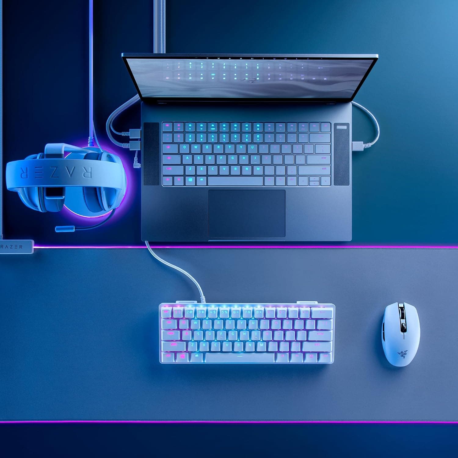 ماوس گیمینگ بیسیم همراه Razer با عمر باتری تا 950 ساعت، مدل Orochi V2، سفید ماوس گیمینگ بیسیم همراه Razer با عمر باتری تا 950 ساعت، مدل Orochi V2، سفید