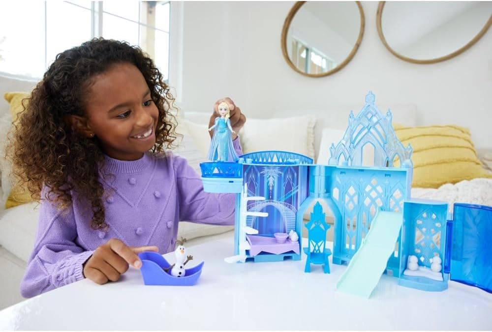 عروسک کوچک و ست بازی Mattel Frozen Elsa عروسک کوچک و ست بازی Mattel Frozen Elsa