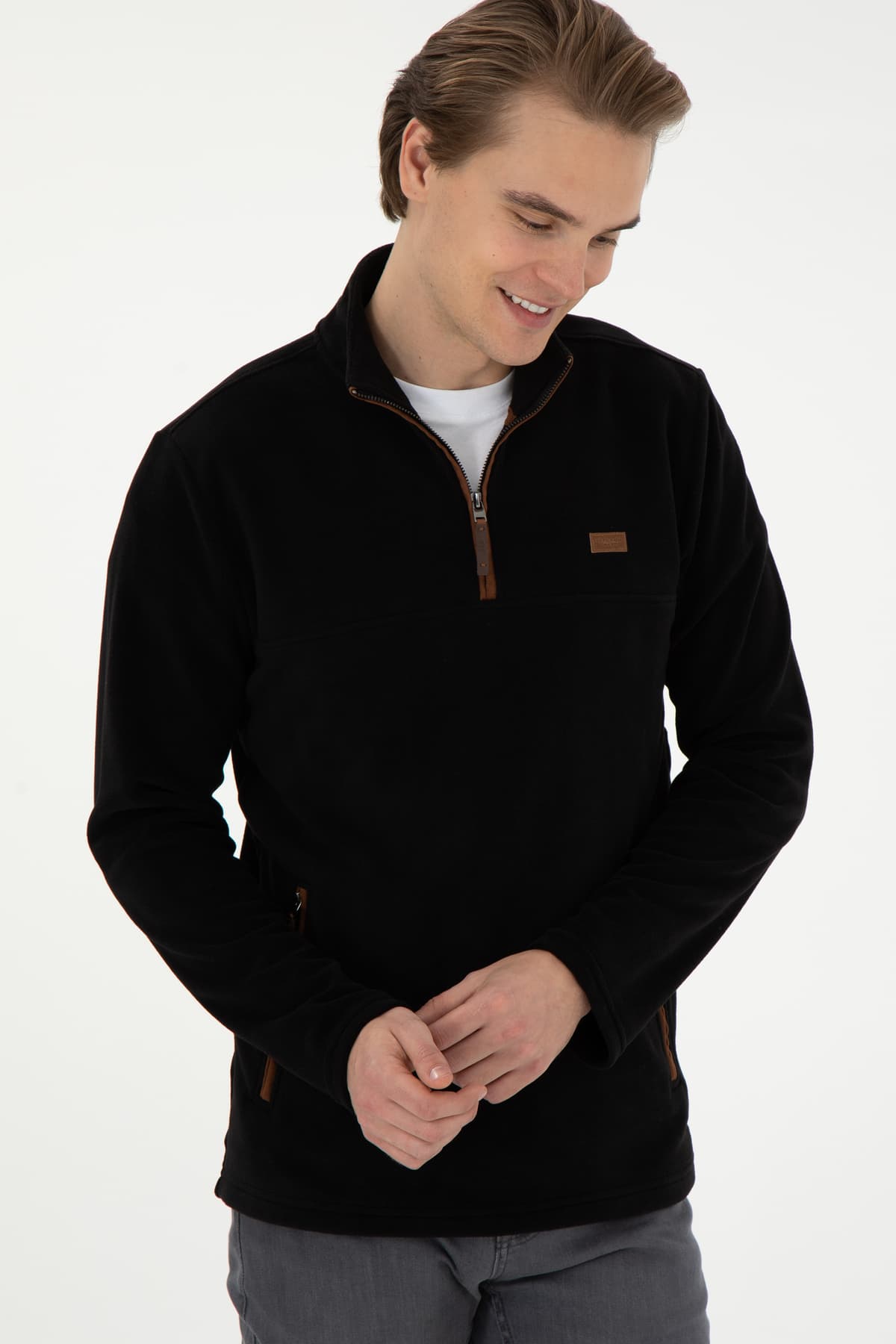 سوئیشرت مردانه U.S. Polo Assn. سیاه مدل 50290609-VR046 سوئیشرت مردانه U.S. Polo Assn. سیاه مدل 50290609-VR046