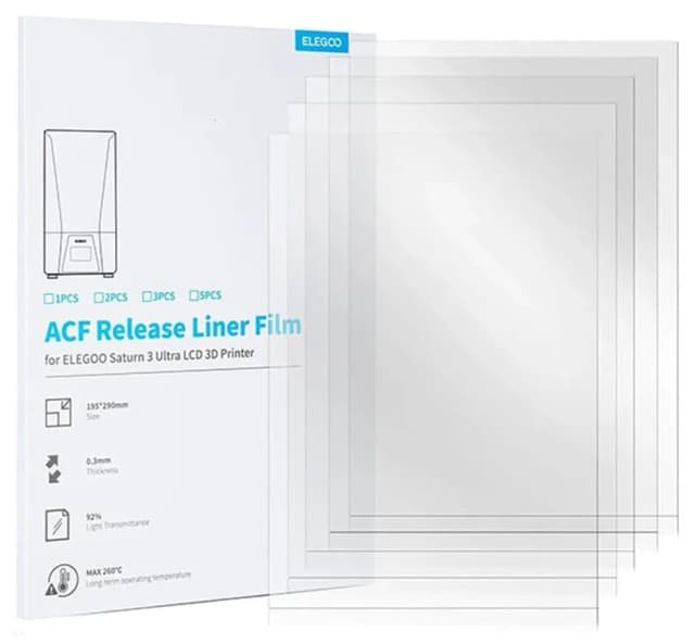 فیلم ACF ELEGOO ۵ عددی مدل Saturn 3 Ultra فیلم ACF ELEGOO ۵ عددی مدل Saturn 3 Ultra