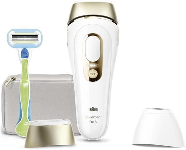 دستگاه IPL خانگی Braun Silk·expert Pro 5 مدل PL5221 با کیف و 2 هد دستگاه IPL خانگی Braun Silk·expert Pro 5 مدل PL5221 با کیف و 2 هد