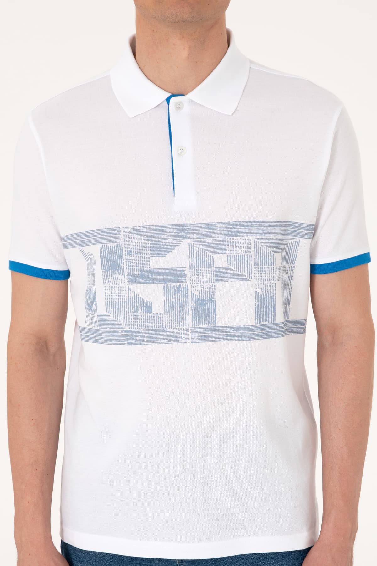 تیشرت مردانه U.S. Polo Assn. فیت معمولی یقه پولو سفید مدل 50306804-VR013 تیشرت مردانه U.S. Polo Assn. فیت معمولی یقه پولو سفید مدل 50306804-VR013