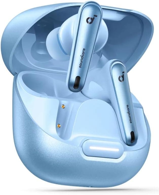 هدفون بلوتوثی Soundcore Anker Liberty 4 NC Adaptive ANC 2.0 آبی روشن هدفون بلوتوثی Soundcore Anker Liberty 4 NC Adaptive ANC 2.0 آبی روشن