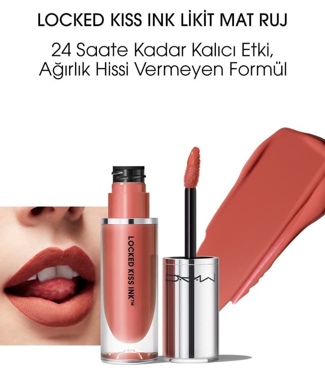 رژ لب مایع مات Mac Locked Kiss Ink 24hr Meticulous 4ml رژ لب مایع مات Mac Locked Kiss Ink 24hr Meticulous 4ml