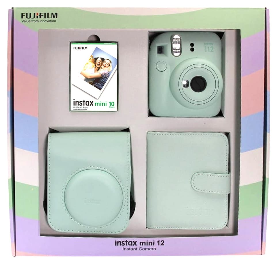 دوربین فوری Fujifilm مدل Instax Mini 12 با کیف، بند، فیلم 10تایی دوربین فوری Fujifilm مدل Instax Mini 12 با کیف، بند، فیلم 10تایی