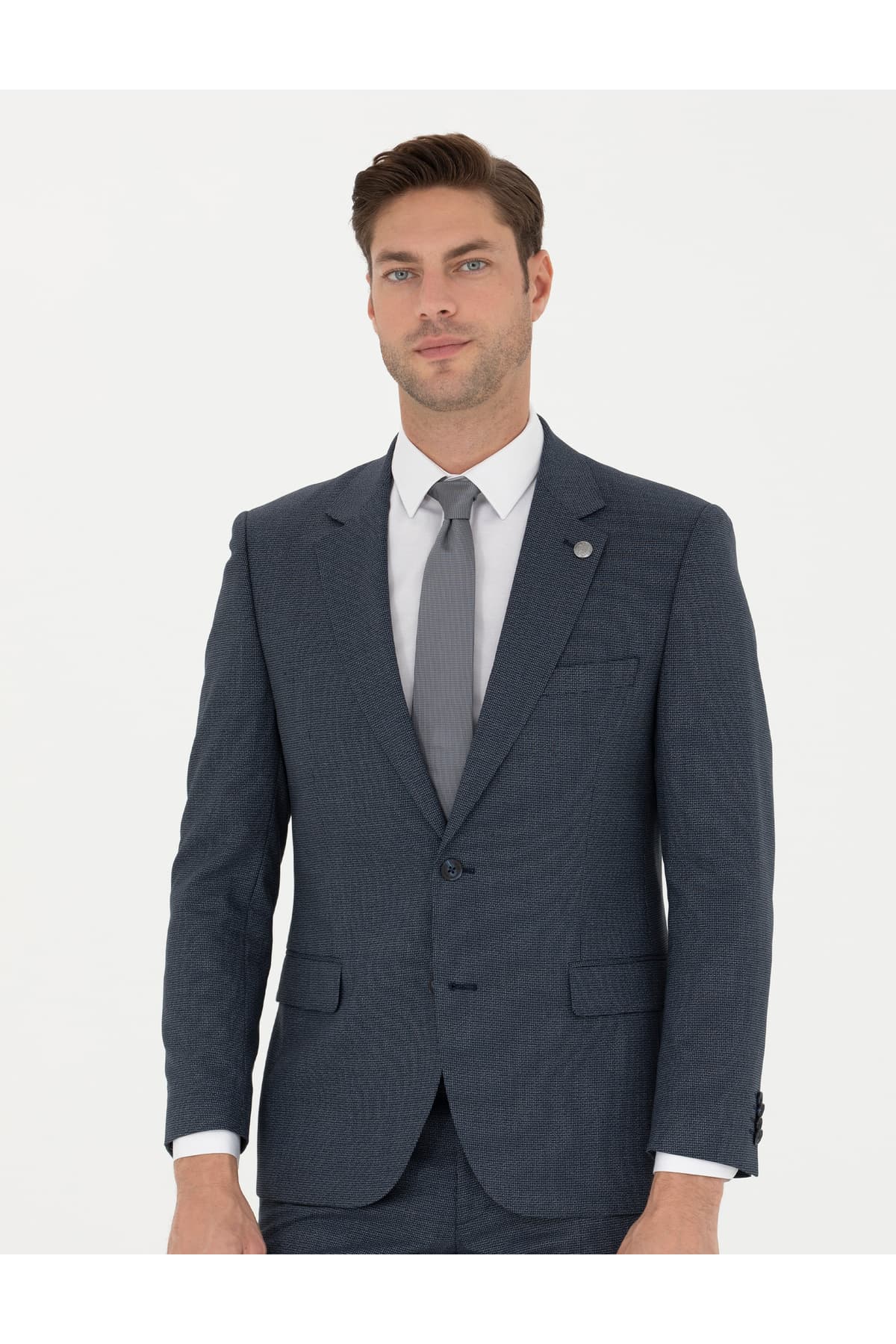 کت و شلوار مردانه Pierre Cardin سرمهای اسلیم فیت مدل 50278191-VR033 کت و شلوار مردانه Pierre Cardin سرمهای اسلیم فیت مدل 50278191-VR033
