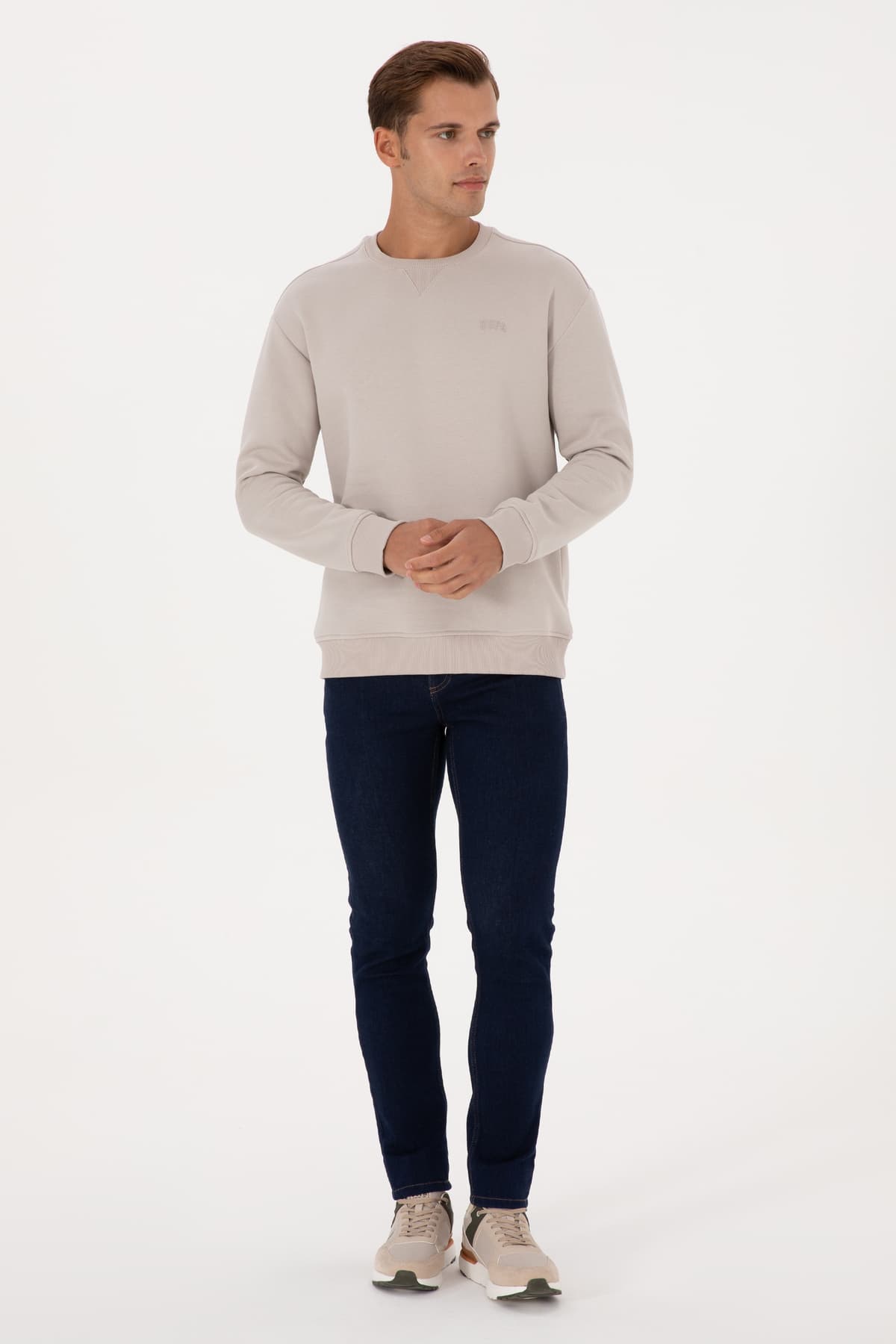 سوئیشرت مردانه U.S. Polo Assn. فیت راحت یقه گرد شاردوندار سنگی Basic مدل 50313757-VR049 سوئیشرت مردانه U.S. Polo Assn. فیت راحت یقه گرد شاردوندار سنگی Basic مدل 50313757-VR049