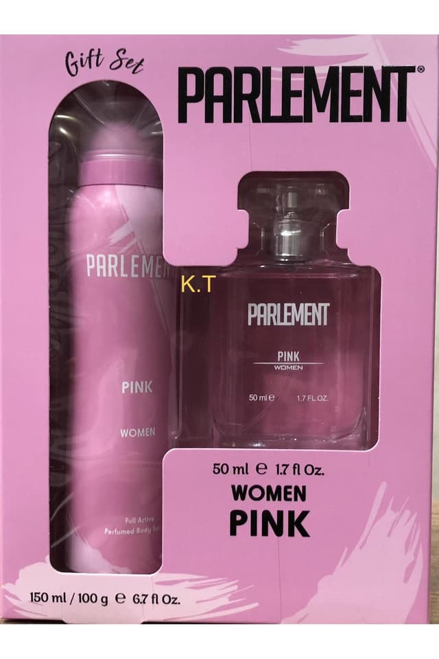 ست عطر و دئودورانت زنانه Parlement Kozmetik Parlement صورتی 50+100Ml ست عطر و دئودورانت زنانه Parlement Kozmetik Parlement صورتی 50+100Ml