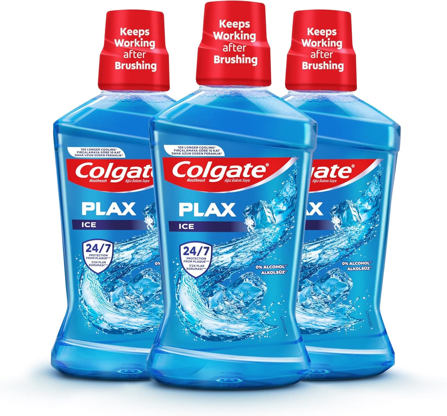 دهانشویه نعناع فلفلی Colgate Plax مدل 500 ml (Pack of 3) دهانشویه نعناع فلفلی Colgate Plax مدل 500 ml (Pack of 3)