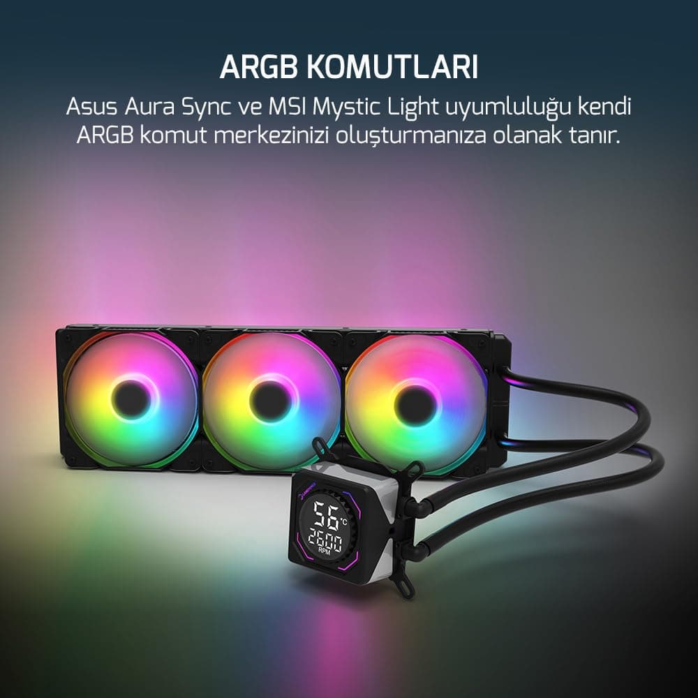 خنککننده مایع پردازنده GAMEPOWER ARGB مدل Skadi Square 240 خنککننده مایع پردازنده GAMEPOWER ARGB مدل Skadi Square 240