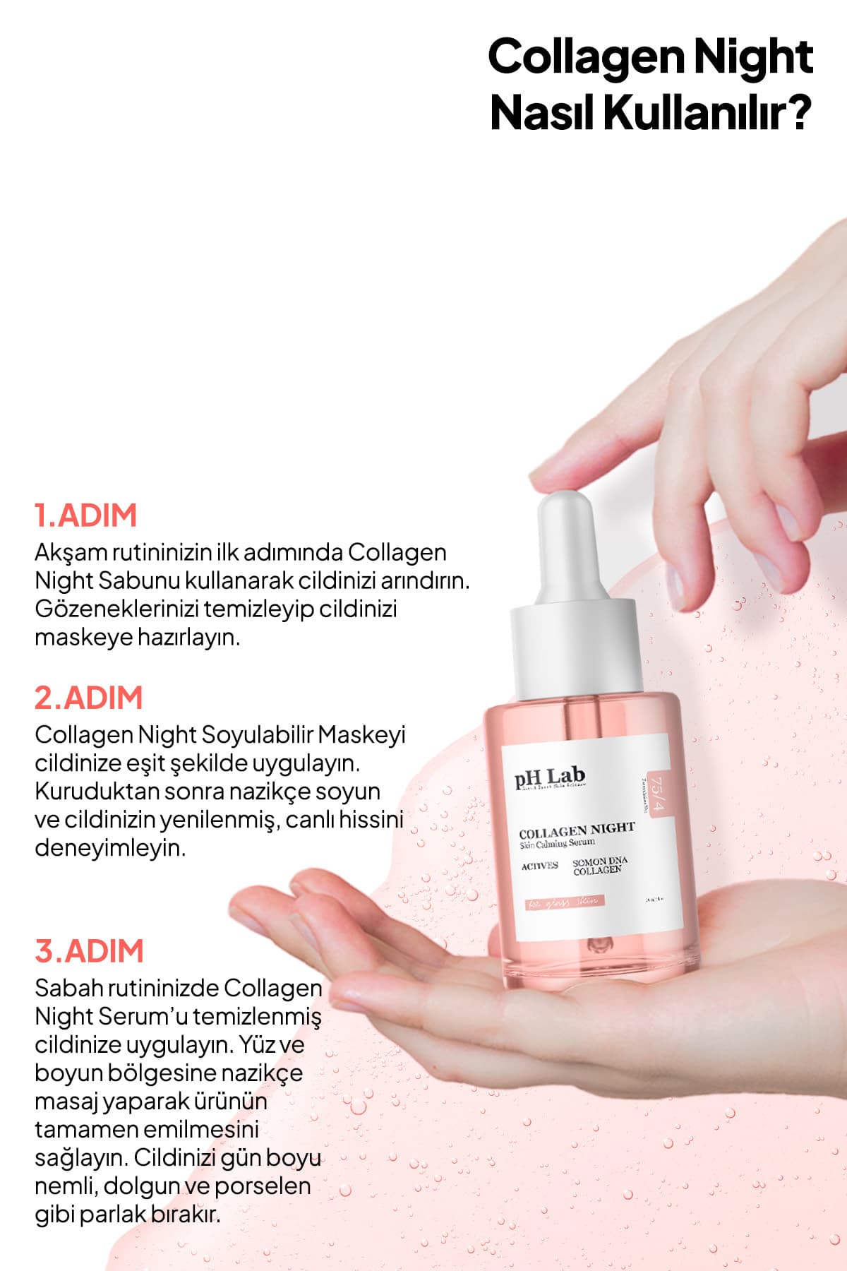 سرم شب صورت Ph Lab با کلاژن Phlab Collagen Night Serum سرم شب صورت Ph Lab با کلاژن Phlab Collagen Night Serum