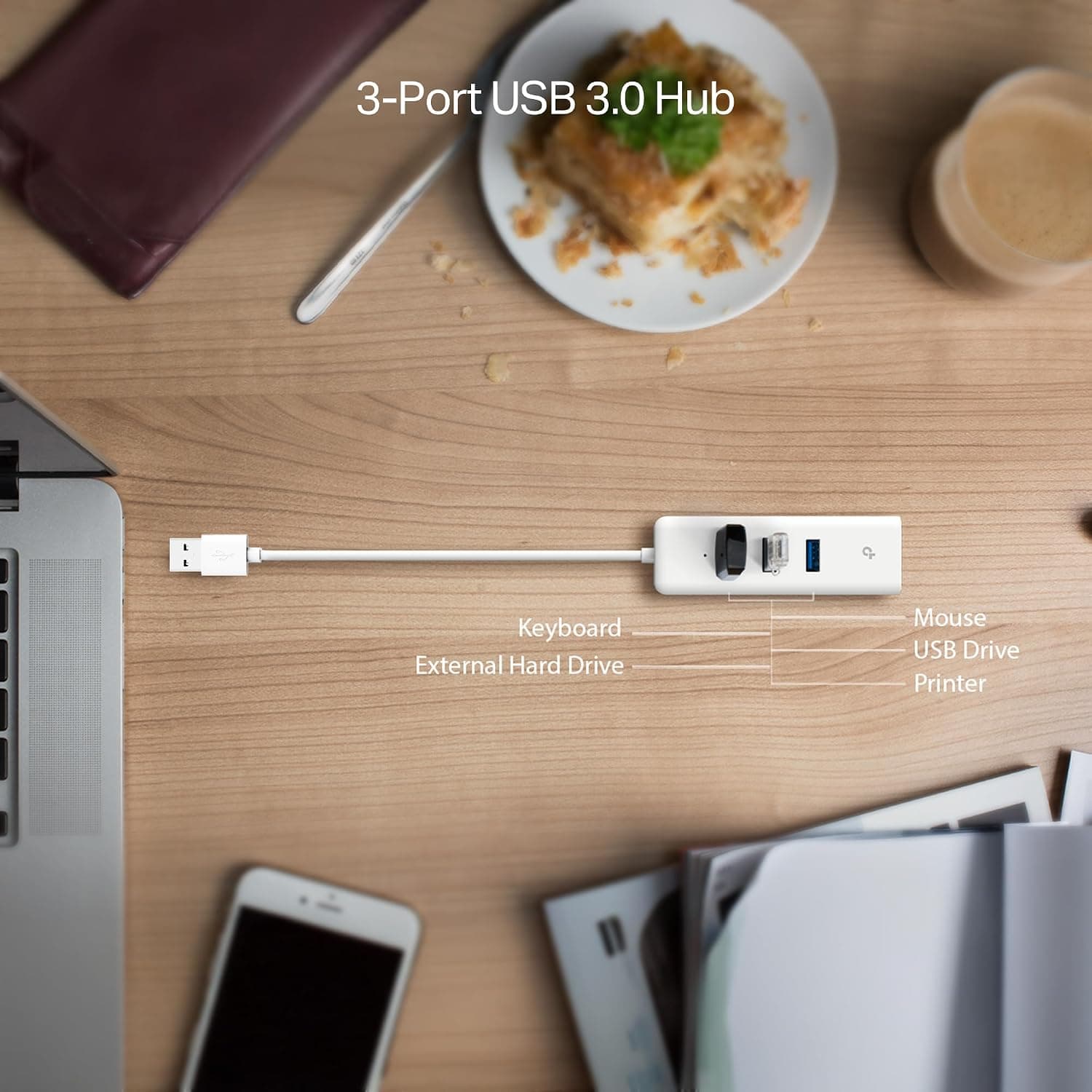 هاب USB 3.0 سه پورت TP-Link آداپتور اترنت گیگابیتی مدل UE330 سفید هاب USB 3.0 سه پورت TP-Link آداپتور اترنت گیگابیتی مدل UE330 سفید