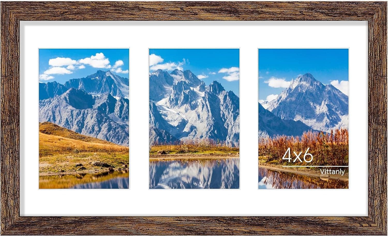 قاب عکس کلاژ Vittanly سایز 8x10 دیواری و رومیزی طبیعی روشن قاب عکس کلاژ Vittanly سایز 8x10 دیواری و رومیزی طبیعی روشن
