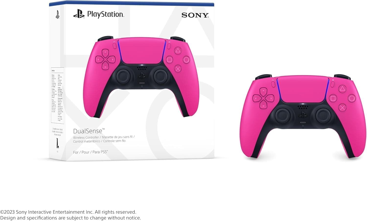 دسته بازی بیسیم PlayStation 5 DualSense مدل DS Nova Pink v2 دسته بازی بیسیم PlayStation 5 DualSense مدل DS Nova Pink v2