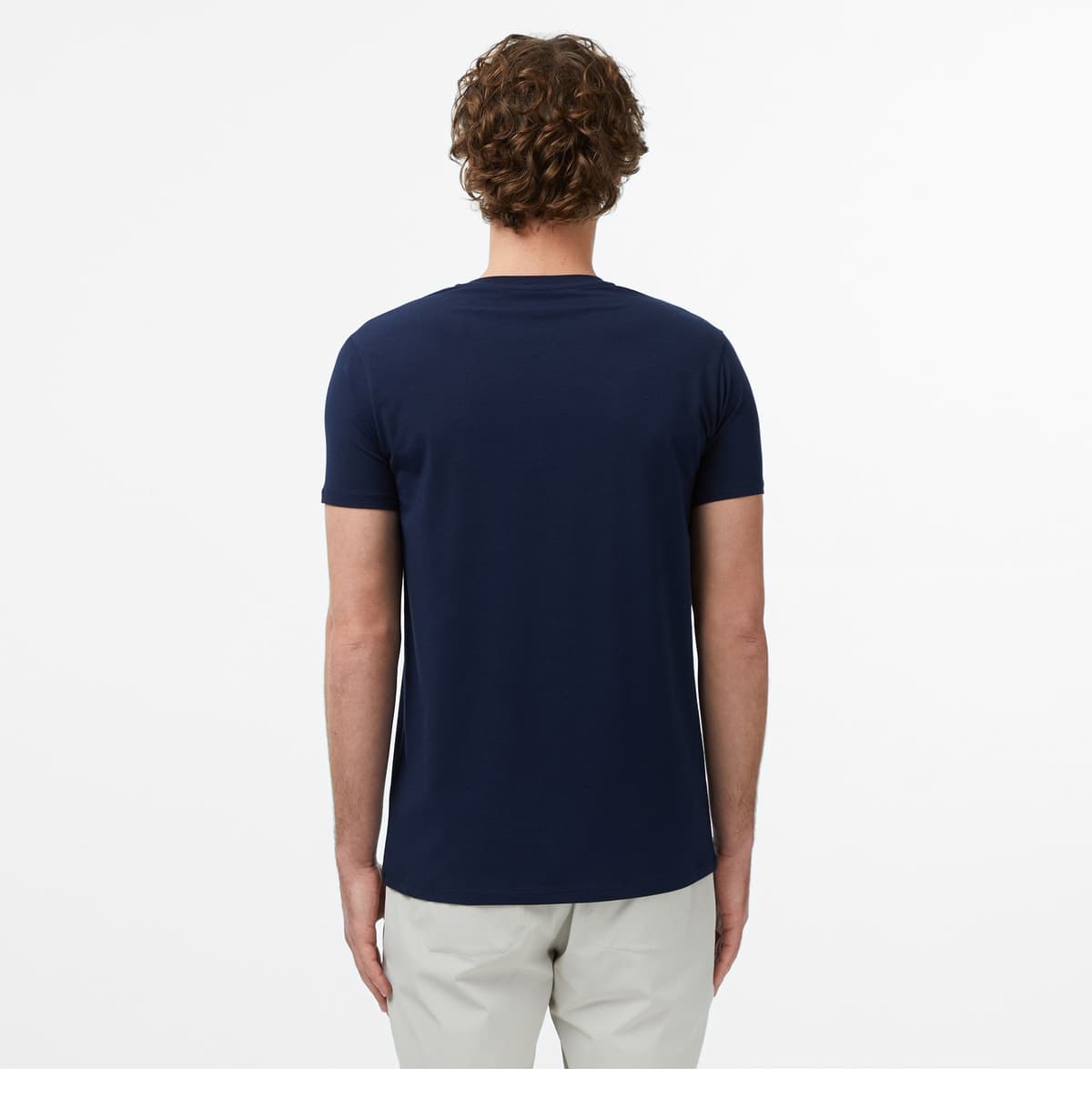 تیشرت مردانه Lacoste اسلیم فیت یقه V سرمهای تیشرت مردانه Lacoste اسلیم فیت یقه V سرمهای
