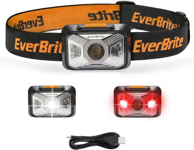 چراغ پیشانی EverBrite شارژی LED با روشنایی 250 لومن و 4 حالت چراغ پیشانی EverBrite شارژی LED با روشنایی 250 لومن و 4 حالت