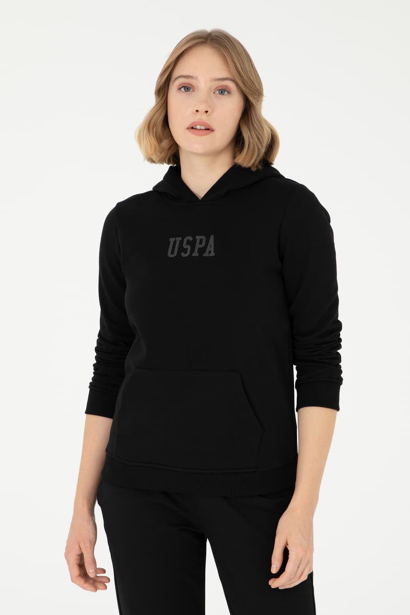 سوئیشرت زنانه U.S. Polo Assn. مشکی بیسیک با کلاه مدل 50289536-VR046 سوئیشرت زنانه U.S. Polo Assn. مشکی بیسیک با کلاه مدل 50289536-VR046