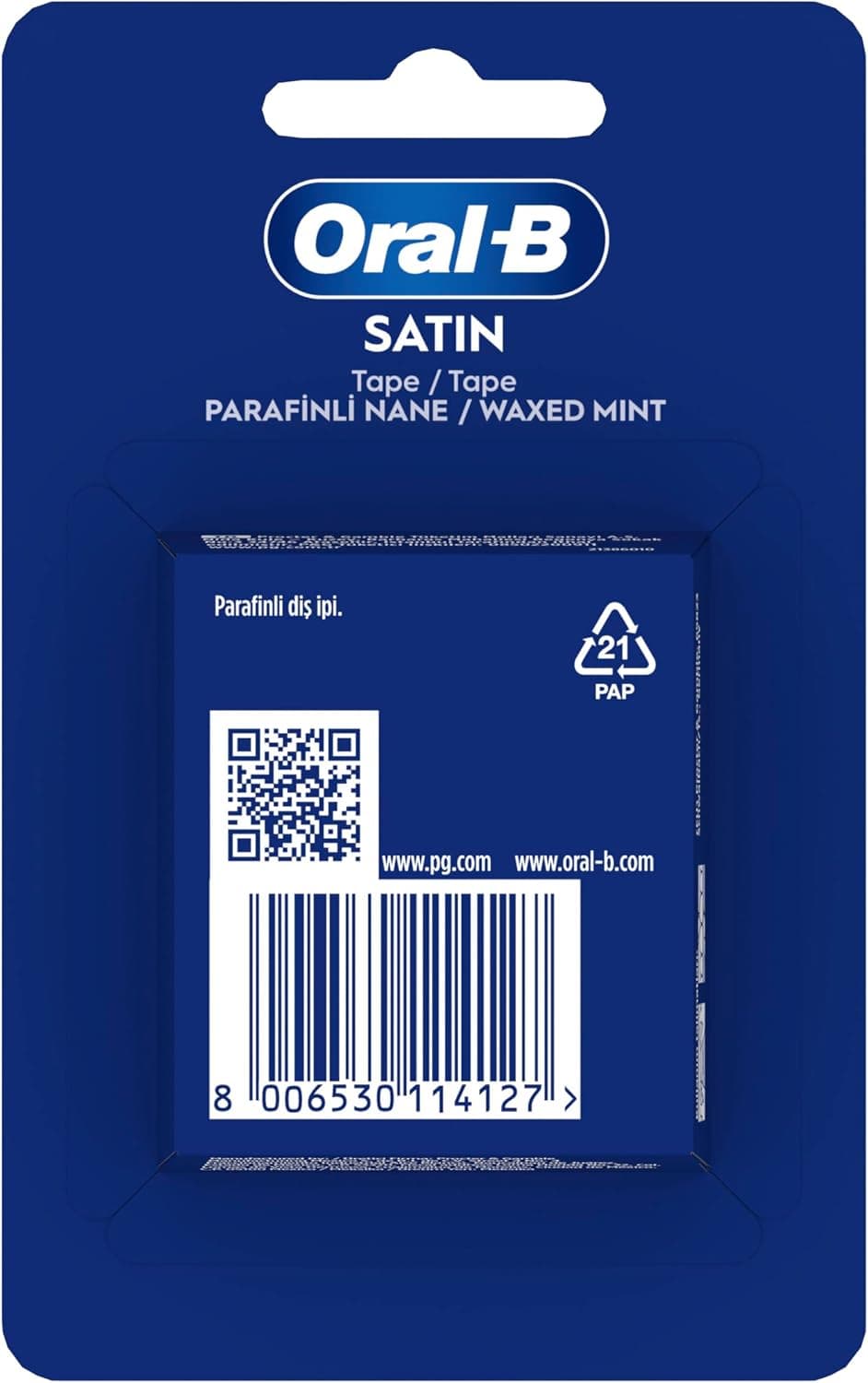 نخ دندان مومی Oral-B Satin Tape با رایحه نعناع 50m نخ دندان مومی Oral-B Satin Tape با رایحه نعناع 50m