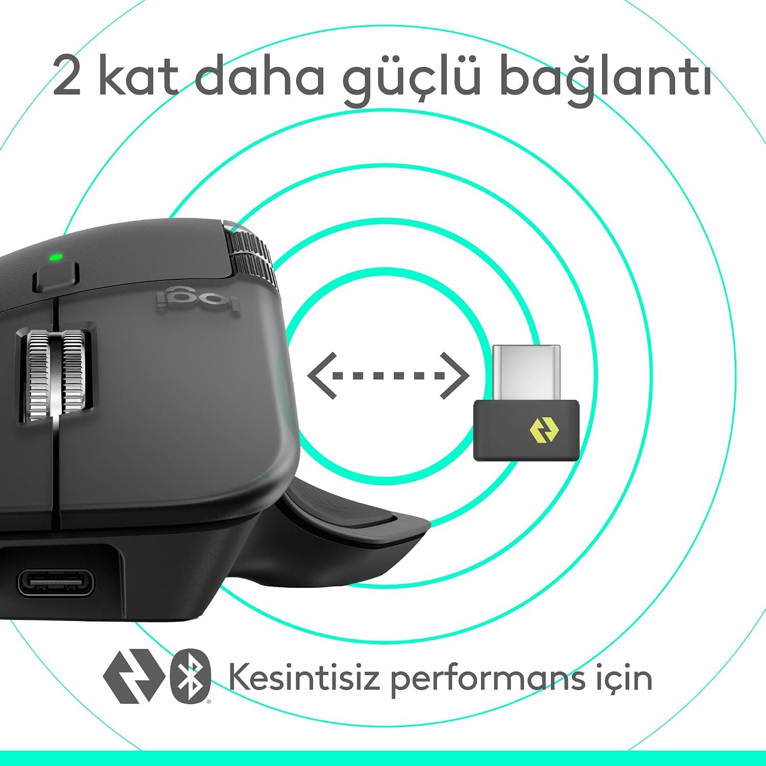 ماوس بیسیم Logitech MX Master 4 با بازخورد لمسی، Bluetooth، اسکرول فوقسریع، اتصال چنددستگاهی، 8000 DPI، حسگر اپتیکال و عملکرد بیصدا، خاکستری تیره ماوس بیسیم Logitech MX Master 4 با بازخورد لمسی، Bluetooth، اسکرول فوقسریع، اتصال چنددستگاهی، 8000 DPI، حسگر اپتیکال و عملکرد بیصدا، خاکستری تیره