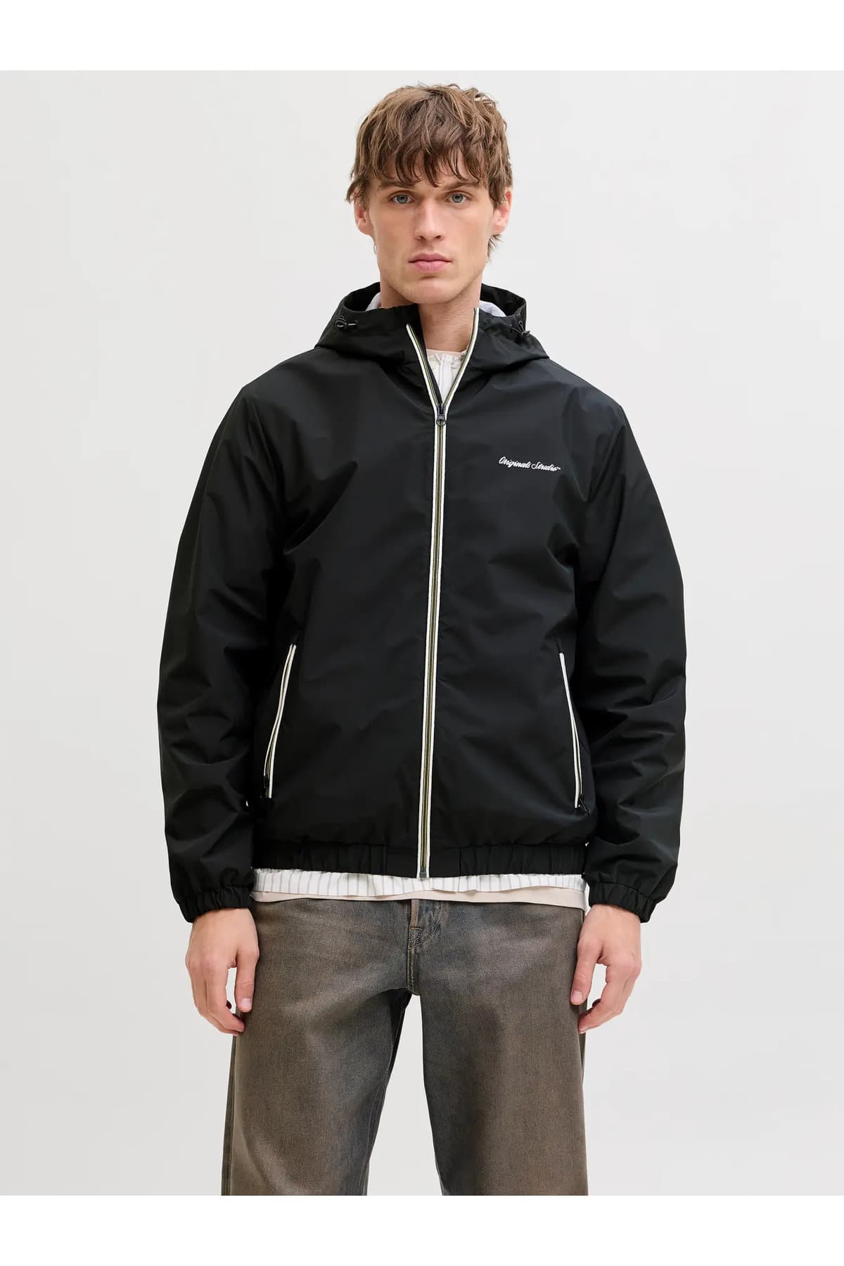 بارانی مردانه Jack & Jones کلاهدار مدل 12291690 بارانی مردانه Jack & Jones کلاهدار مدل 12291690