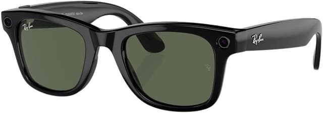 عینک هوشمند Meta Ray-Ban Wayfarer مشکی براق با عدسی سبز G15 مدل RW4006 عینک هوشمند Meta Ray-Ban Wayfarer مشکی براق با عدسی سبز G15 مدل RW4006