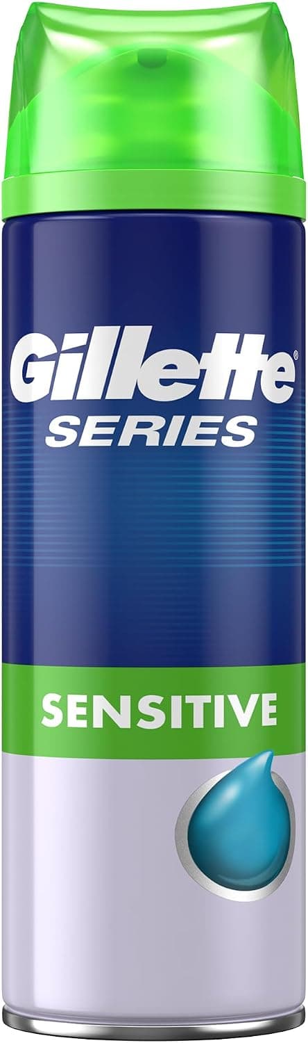 ژل اصلاح مردانه Gillette Series پوست حساس 2 x 200ml ژل اصلاح مردانه Gillette Series پوست حساس 2 x 200ml