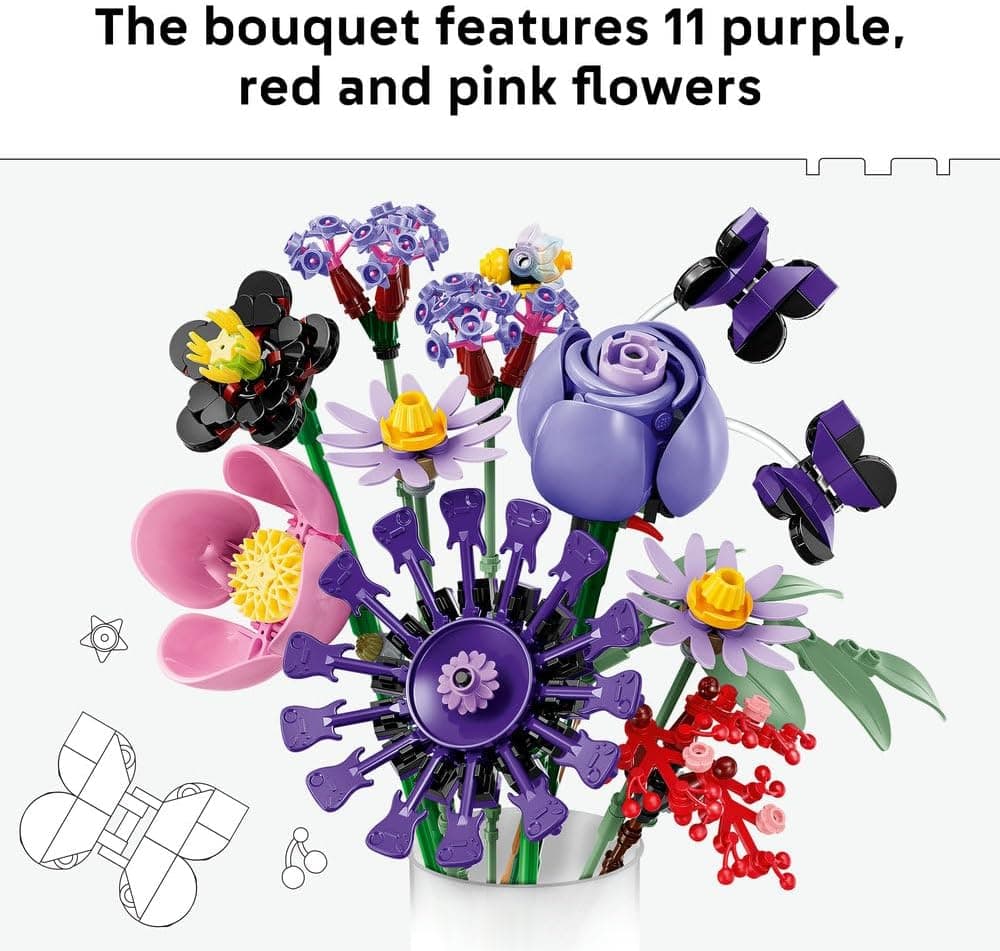 لگو Botanicals Olivia Rodrigo's Flower Bouquet مدل 11507 لگو Botanicals Olivia Rodrigo's Flower Bouquet مدل 11507
