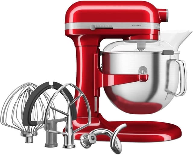 همزن ایستاده کاسهدار KitchenAid Artisan با کاسه بالارونده 6,6 L به رنگ قرمز سیب آبنباتی همزن ایستاده کاسهدار KitchenAid Artisan با کاسه بالارونده 6,6 L به رنگ قرمز سیب آبنباتی