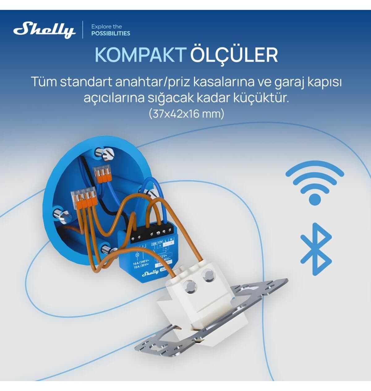 رله هوشمند Shelly مدل 1 Gen3 رله هوشمند Shelly مدل 1 Gen3