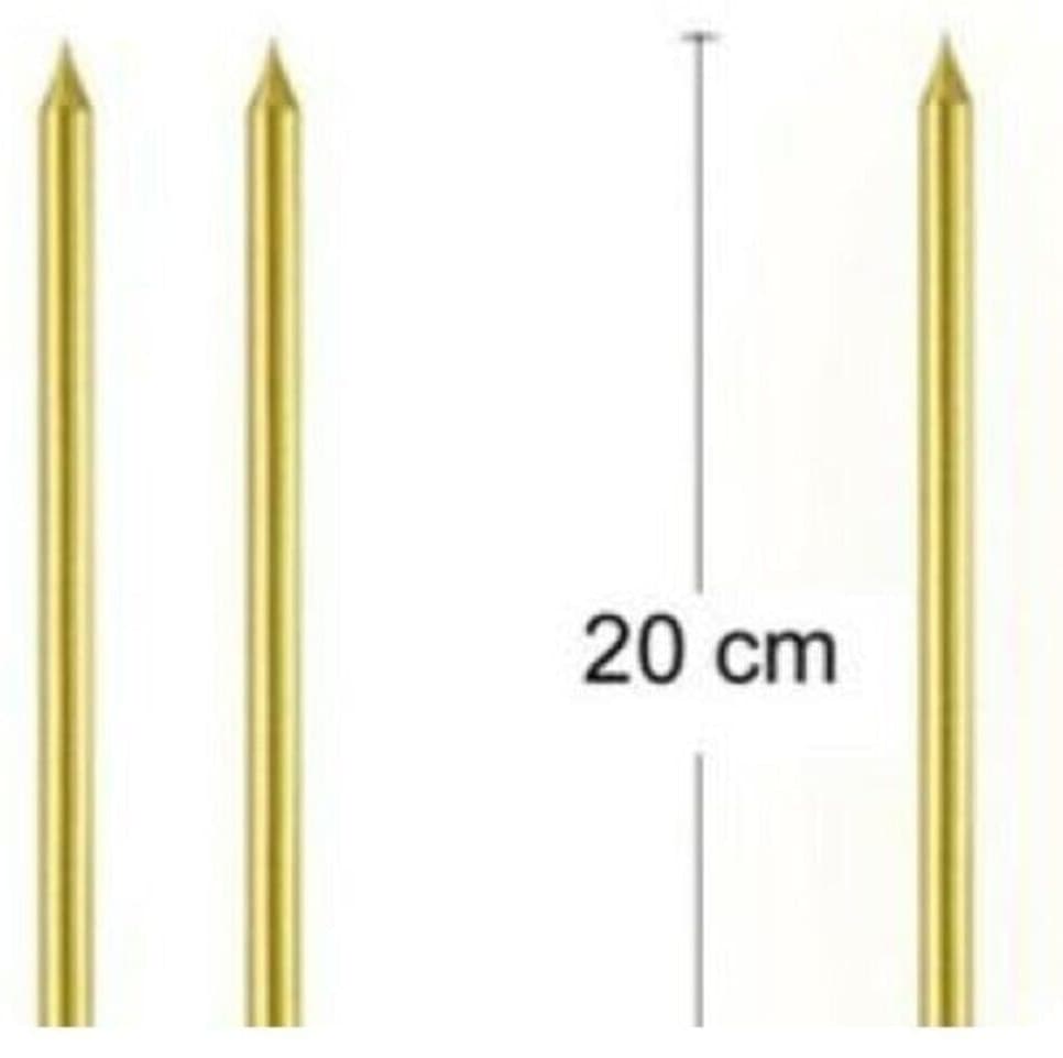 شمع کیک Genel Markalar طلایی بلند 20 cm مجموعه 6 تایی شمع کیک Genel Markalar طلایی بلند 20 cm مجموعه 6 تایی