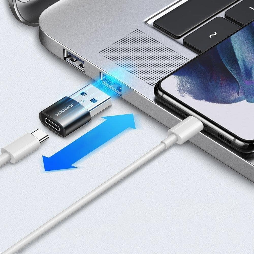 مبدل JOYROOM USB به Type-C مشکی مدل S-H152 مبدل JOYROOM USB به Type-C مشکی مدل S-H152
