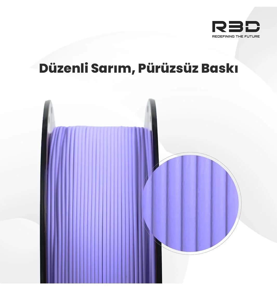 فیلامنت R3D با جنس PLA+ به رنگ لاوندر فیلامنت R3D با جنس PLA+ به رنگ لاوندر