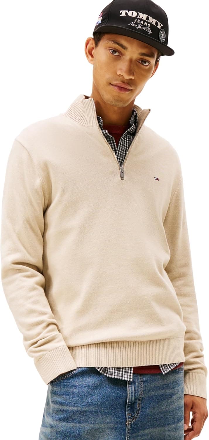 سوئیشرت مردانه Tommy Jeans TJM SLM ESS LIGHT ¼ ZIP سوئیشرت مردانه Tommy Jeans TJM SLM ESS LIGHT ¼ ZIP