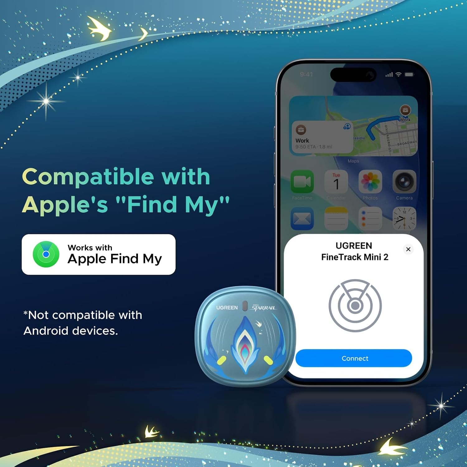 ردیاب هوشمند بلوتوثی UGREEN مدل FineTrack Mini2 با Apple Find My ردیاب هوشمند بلوتوثی UGREEN مدل FineTrack Mini2 با Apple Find My