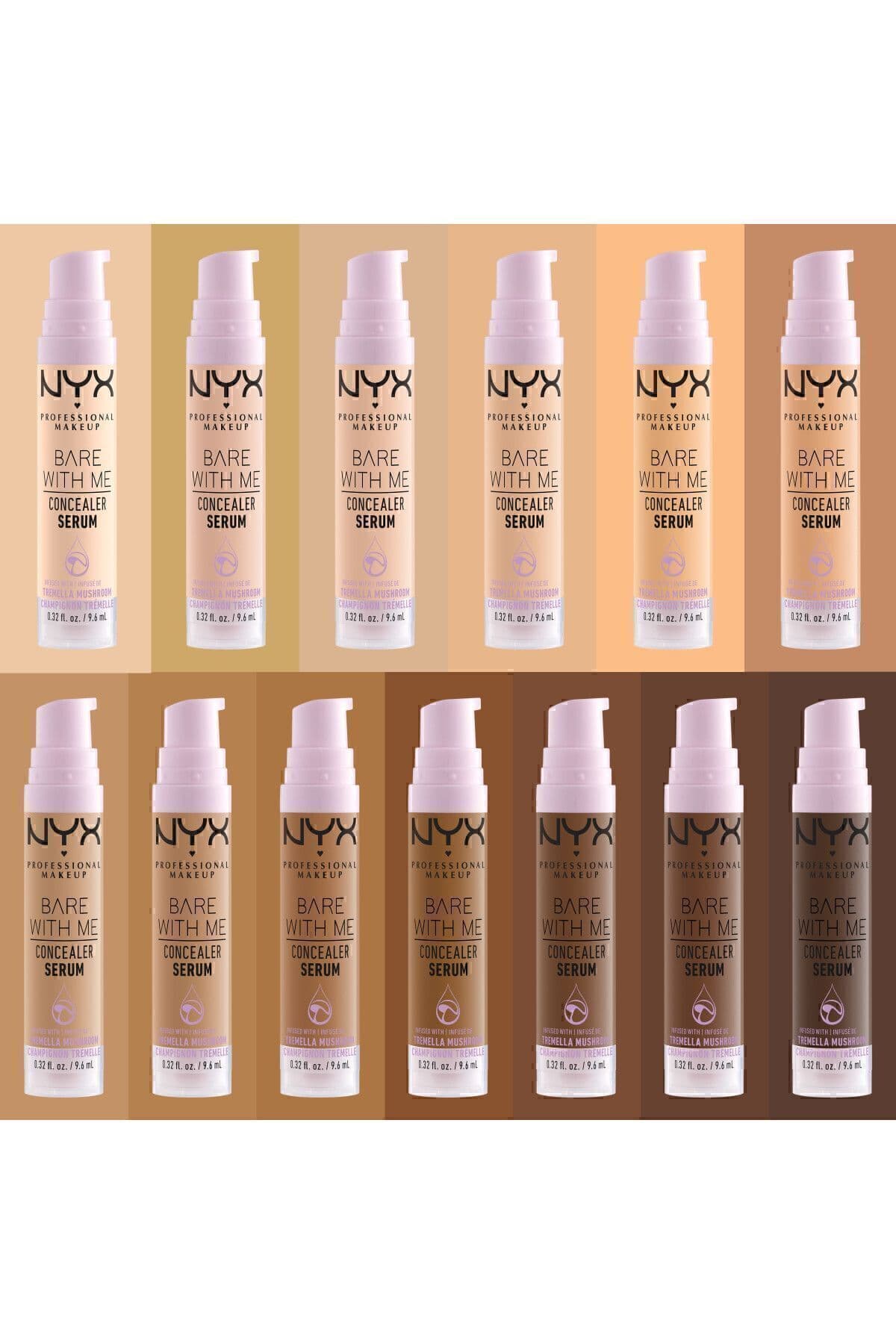 کانسیلر سرمی NYX Professional Makeup Bare With Me شماره 03 Vanilla کانسیلر سرمی NYX Professional Makeup Bare With Me شماره 03 Vanilla