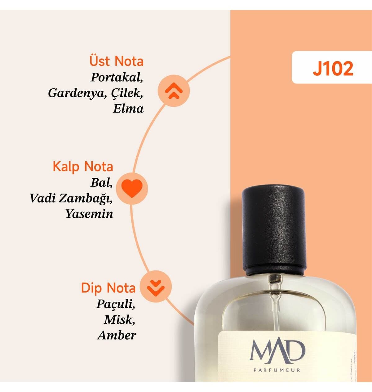 عطر زنانه Mad Parfüm Selective مدل J102 50 ml عطر زنانه Mad Parfüm Selective مدل J102 50 ml