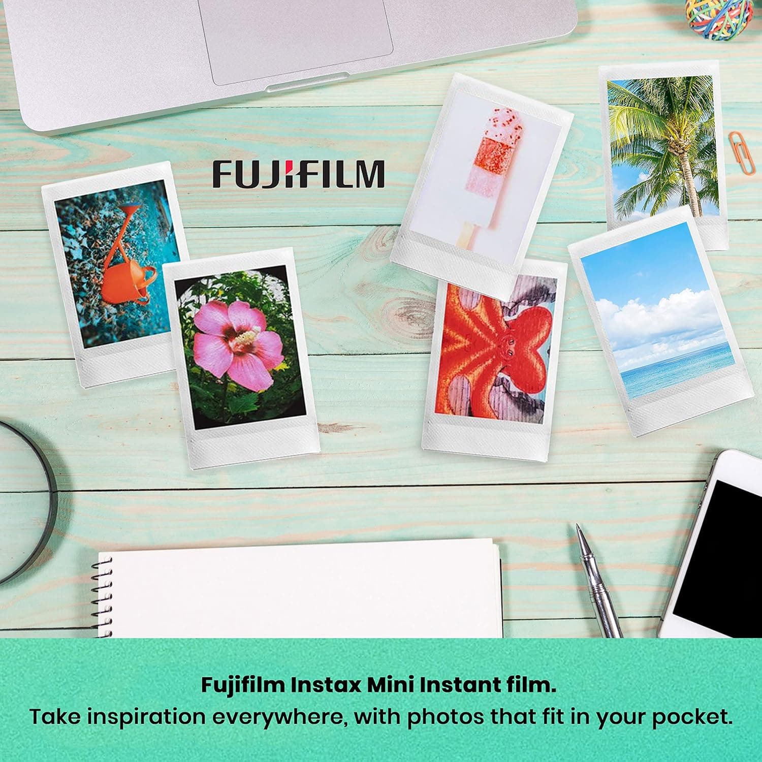 دوربین چاپ فوری Fujifilm INSTAX Mini 12 همراه 4 بسته فیلم 10تایی، آلبوم و کیف صورتی شکوفهای دوربین چاپ فوری Fujifilm INSTAX Mini 12 همراه 4 بسته فیلم 10تایی، آلبوم و کیف صورتی شکوفهای