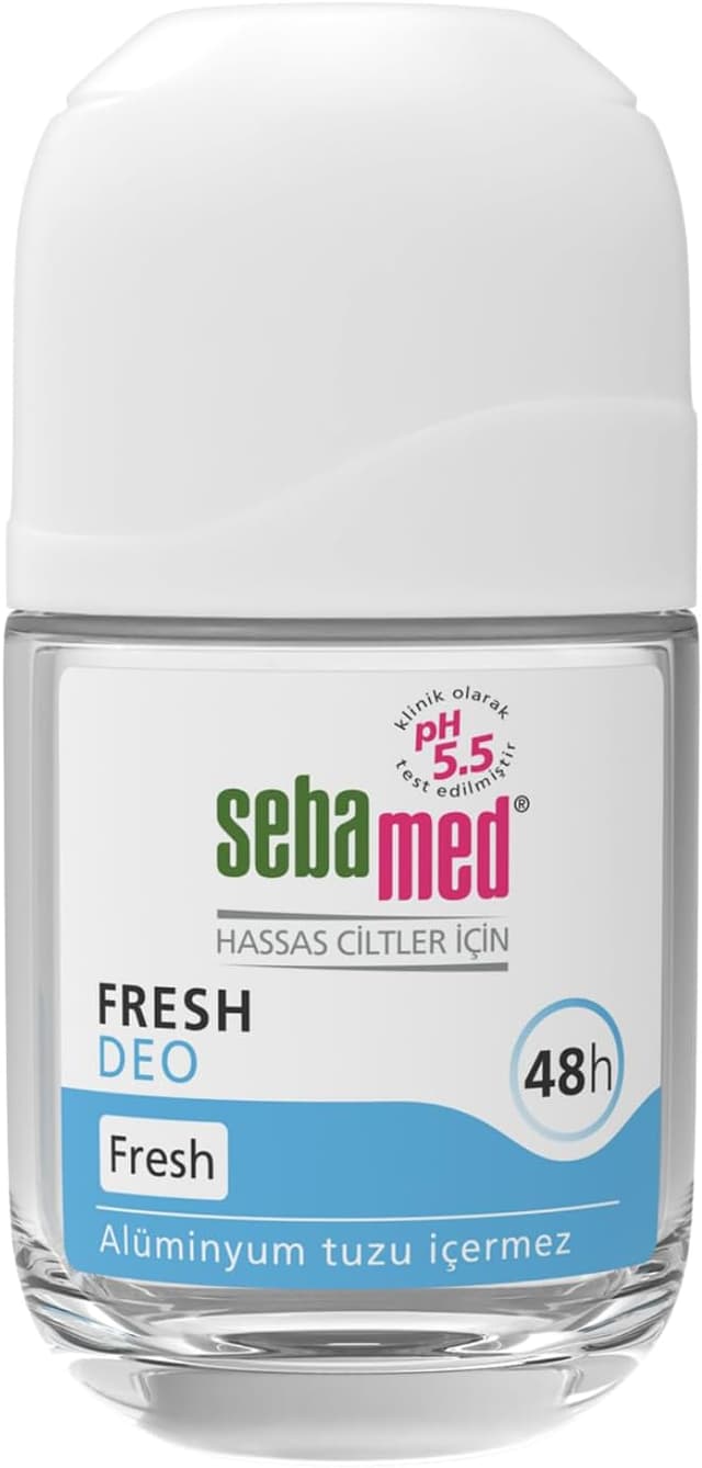 دئودورانت رولآن زنانه و مردانه Sebamed ضدبوی عرق مناسب پوست حساس ۴۸ ساعته Fresh 50ml دئودورانت رولآن زنانه و مردانه Sebamed ضدبوی عرق مناسب پوست حساس ۴۸ ساعته Fresh 50ml