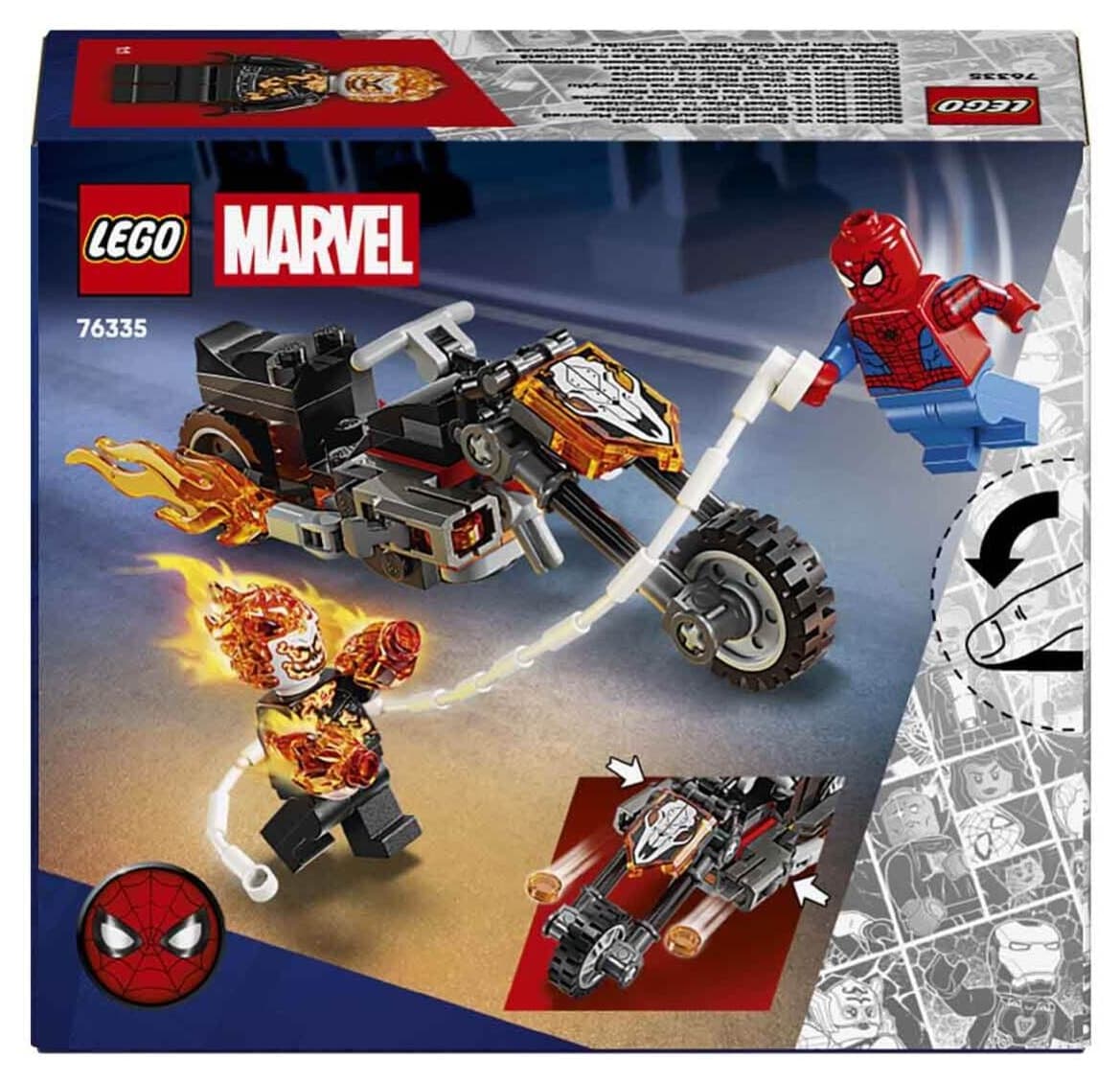 لگو Marvel ست مدل Spider-Man مقابل موتورسیکلت Ghost Rider 76335 لگو Marvel ست مدل Spider-Man مقابل موتورسیکلت Ghost Rider 76335