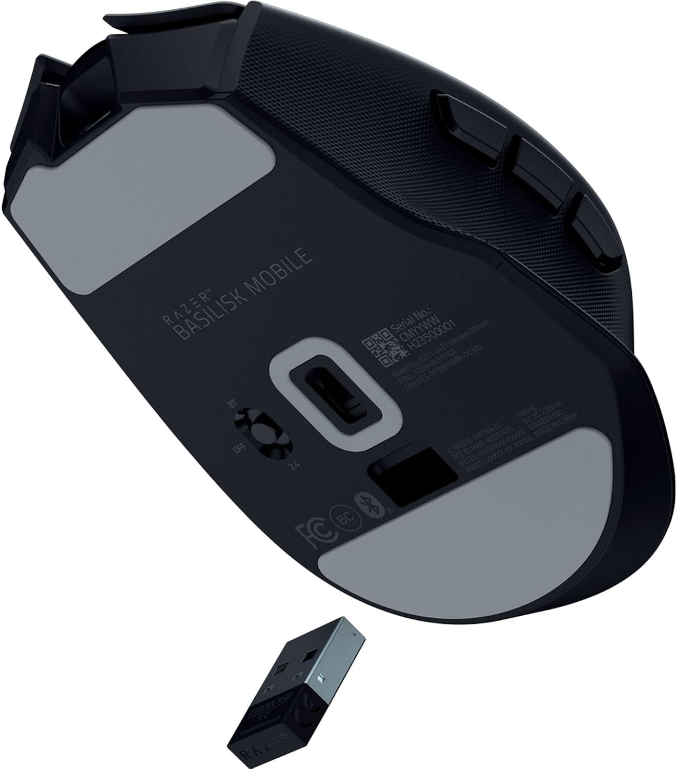 ماوس بازی بیسیم Razer Basilisk Mobile کوچک و ارگونومیک با حسگر Focus X 18K و اتصال سهحالته مشکی ماوس بازی بیسیم Razer Basilisk Mobile کوچک و ارگونومیک با حسگر Focus X 18K و اتصال سهحالته مشکی