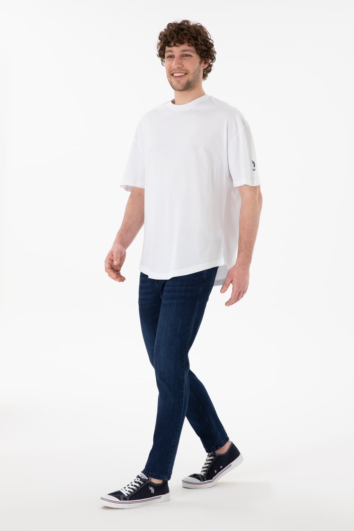 تیشرت مردانه U.S. Polo Assn. فیت بلند یقه گرد سفید ساده مدل 50305988-VR013 تیشرت مردانه U.S. Polo Assn. فیت بلند یقه گرد سفید ساده مدل 50305988-VR013